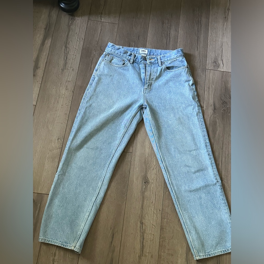 OBEY baggy blue jeans